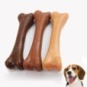 3 Geschmacksrichtungen Hund Backenzahn Stick Knochen Form Haustier Snack Hundespielzeug Biss Kaugummi Oral Deodorant hellbrau
