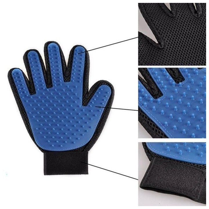 Grande Belle Top Vente Vrai Tactile Brosse Gant Pour Animaux De Compagnie Chien Chat Doux Efficace Massage Toilettage Avec Ha