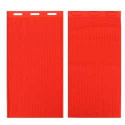 2Pcs 5,4mm Bienenwachs Blatt DIY Gummi Kamm Foundation Presse Mold Bienenzucht Zubehör Rot