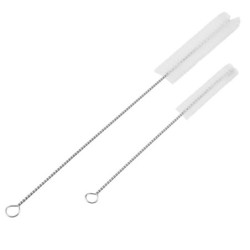 2 Stück Edelstahl-Waschbürste zum Reinigen von Aquarienfiltern, Wasserpumpenrohren
