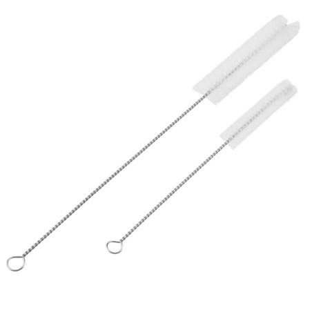 2 Stück Edelstahl-Waschbürste zum Reinigen von Aquarienfiltern, Wasserpumpenrohren