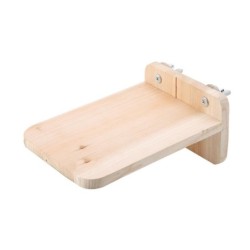 Holzplattform mit Schrauben für Hamster-Eichhörnchenkäfig-Kleintierspielzeug