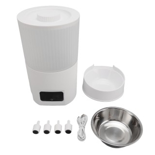 Automatischer Futterspender für Haustiere, zeitgesteuerte Fütterung, WiFi-Fernbedienung, 3-Liter-Katzenfutterspender für Katz