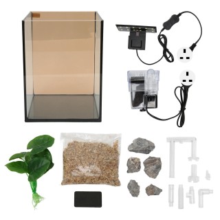 Aquarium Kit Innovative Universal Kleine Fisch Tank Starter Kit mit Filter Pumpe LED Clip Licht für