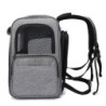 Praktischer Haustier-Katzen-Rucksack zum Ausgehen. Faltbarer Haustier-Rucksack, hochziehbare Haustiertasche blau