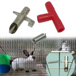 Verzinkter automatischer Wasserspender für Kaninchenkäfige mit Entenschnabelauslauf Pet Supplies
