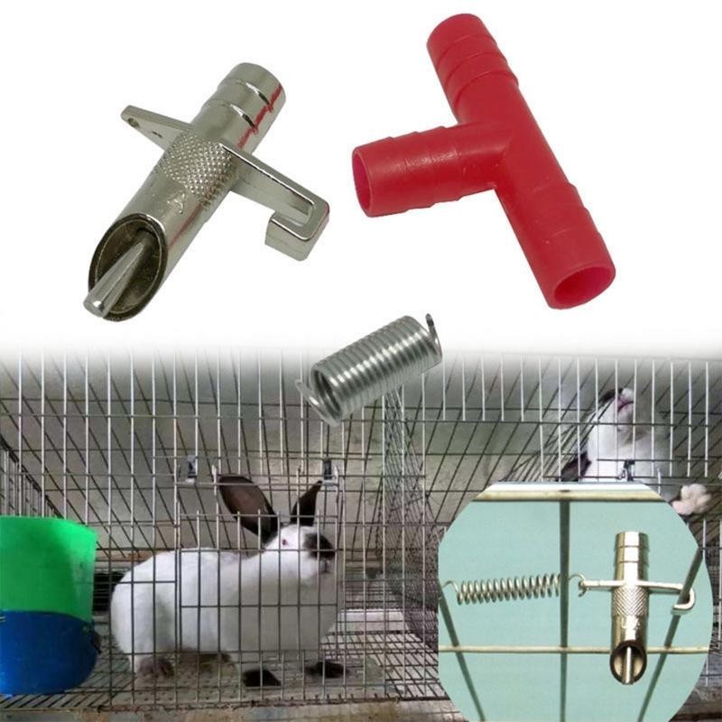 Verzinkter automatischer Wasserspender für Kaninchenkäfige mit Entenschnabelauslauf Pet Supplies