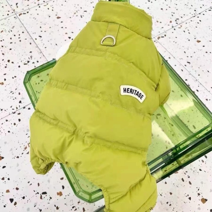 Haustier-Overall mit hohem Halsausschnitt, dicke Vierbeinerhose für Herbst und Winter, für Hunde, Katzen, vierbeinige Teddybä