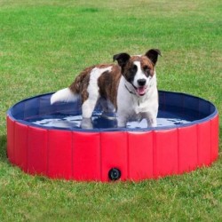 Faltbarer Hundepool, Haustier-Hundebadewanne, Pool für kleine Hunde, Haustier-Innen- und Außenbereich, kühle Bade-Waschbadewa