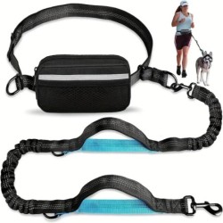 Freihändige Hunde-Laufleine, verstellbare Hunde-Trainingsleine, elastisches Geschirr, perfekt für kleine, mittelgroße und gro