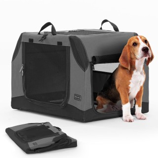 Petsfit Soft Crate Haustierkäfig, ideal für Hunde, mittelgroßer, zusammenklappbarer Haustierkäfig für Katzen und leicht abzud