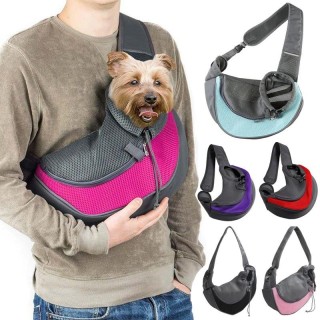 Rucksack Haustier Umhängetasche Hundetasche Haustier Welpen Träger Outdoor Reise Hund Umhängetasche Mesh Oxford Sling Handtas