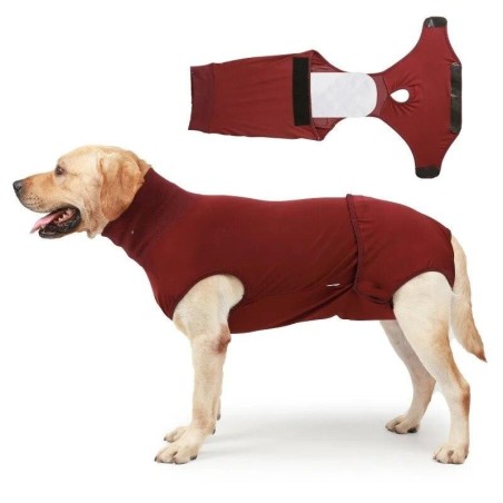Genesungsanzug für Hunde und Katzen nach Operationen, professionelles Haustier-Recovery-Shirt, Hunde-Bauchwunden, Bandagen ve