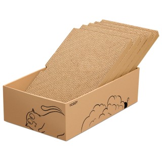 Ycozy Katzennagel-Schärfer, 5 Stück, aus Karton, kann sowohl für Katzenkrallen als auch für Katzen verwendet werden, Katzenna