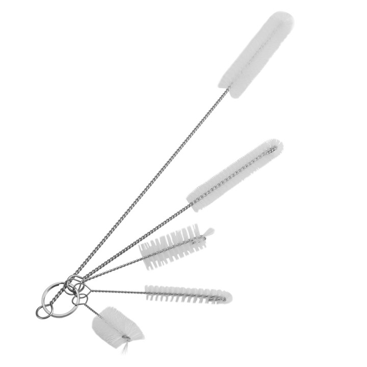 5 Stück Edelstahl-Waschbürste zum Reinigen von Aquarienfiltern, Wasserpumpenrohren