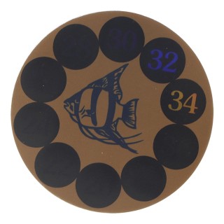 Digitalanzeige Aquarium Thermometer Aufkleber Aquarium Klebstoff Temperaturanzeige StripRound