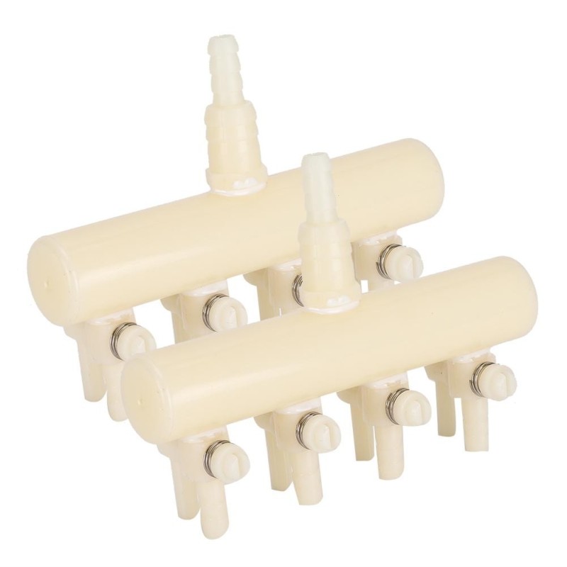 2PCS Kunststoff Einfache Bedienung Aquarium Luftpumpe Spezielle Splitter Ventil mit Umsteller Einstellbar