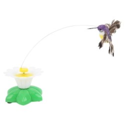 Elektrisches Katzenspielzeug mit fliegendem Vogel, lebensechte Flugbewegung, interaktives Katzenspielzeug für Kätzchen und kl