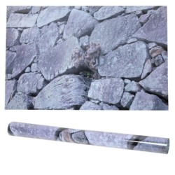 Rock Stone Hintergrund Dekorative Aufkleber Wandbild Landschaftsmalerei für Aquarium Fisch Tank91 x