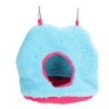 Vogel Hängen Nest Plüsch Winter Papagei Hängematte Warme Nest Haus für Haustier Vogel Papageien ParakeetBlue blau