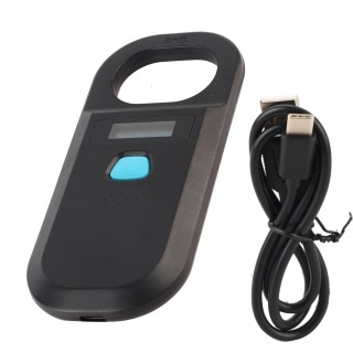 Tier Tag Reader Pet Liefert Tragbare Chip Scanner OLED Bildschirm Handheld Hohe Helligkeit(Schwarz ) schwarz