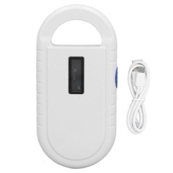 Haustier-Mikrochip-Lesegerät, wiederaufladbar, 134,2 K, 125 kHz, Handheld-Tierchip-ID-Tag-Lesegerät, Scanner für ISO