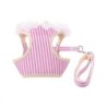 leconpet Haustiergeschirr, Leine, süßes Hunde- und Katzengeschirr, Haustierleinen-Set, Geschirr, Set, (L, Rosa) rosa