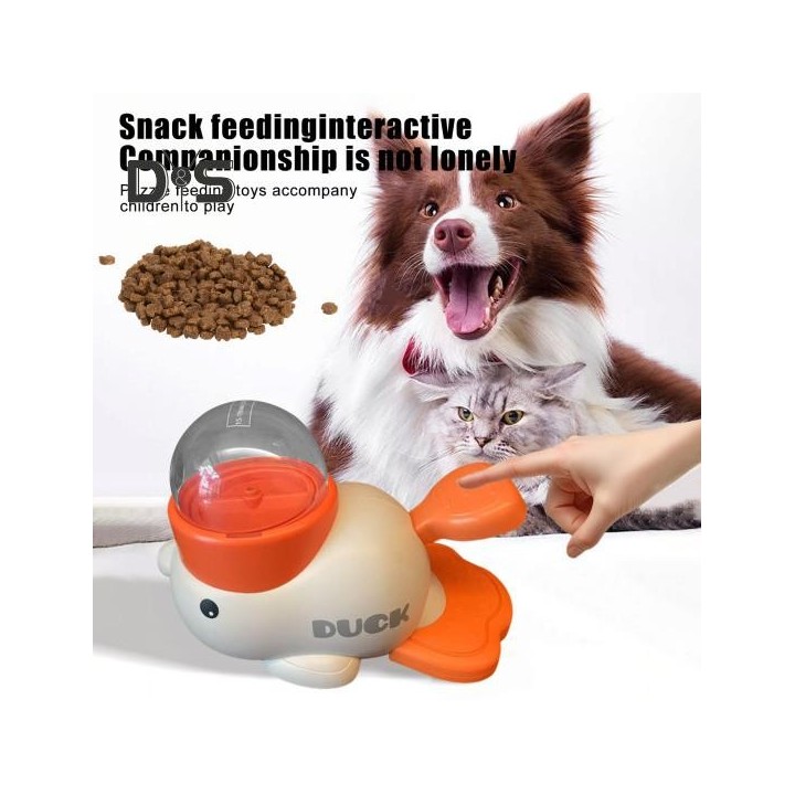 Interactive Dog Puzzle Slow Feeder Duck Shaped Dog Treat Dispenser for Small Medium Dogs Slow Feeder Dog Bowl for Training ge