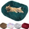 Rechteckiges Hundebett aus Plüsch, warme Wintermatte, für kleine, mittelgroße und große Haustiere, Katzen, Hundebett, Zwinger