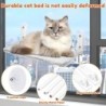 Faltbare Katzenhängematte, bequemes Katzenbett zum Aufhängen in der Luft, Tragkraft 18 kg, Kätzchen-Fenstersitz, Plüsch-Katze