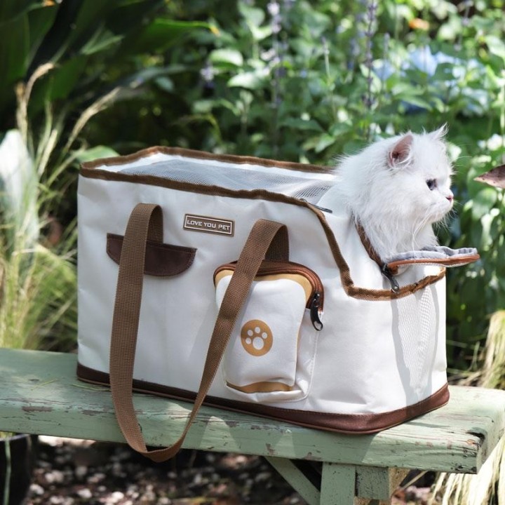 HOOPET Katzentragetasche, weich, für kleine Hunde, Reisetaschen, tragbar, für Welpen, ausgehender Rucksack, atmungsaktiv, Sch