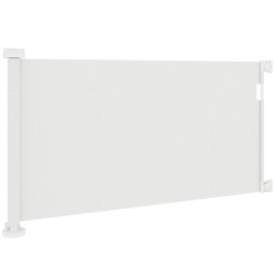 PawHut Treppenschutzgitter Ausziehbar 0-136cm 87 cm Hoch Türschutzgitter Treppenschutzrollo Absperrgitter Treppengitter für H
