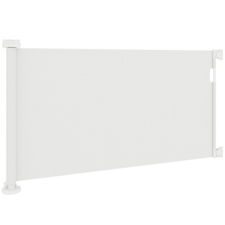 PawHut Treppenschutzgitter Ausziehbar 0-136cm 87 cm Hoch Türschutzgitter Treppenschutzrollo Absperrgitter Treppengitter für H