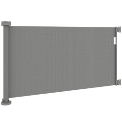 PawHut Treppenschutzgitter Ausziehbar 0-136cm 87 cm Hoch Türschutzgitter Treppenschutzrollo Absperrgitter Treppengitter für H