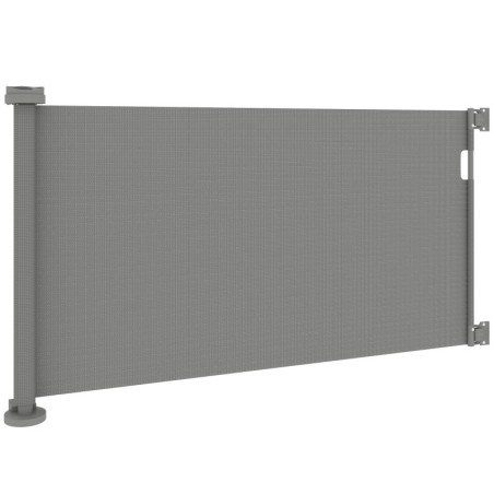 PawHut Treppenschutzgitter Ausziehbar 0-136cm 87 cm Hoch Türschutzgitter Treppenschutzrollo Absperrgitter Treppengitter für H