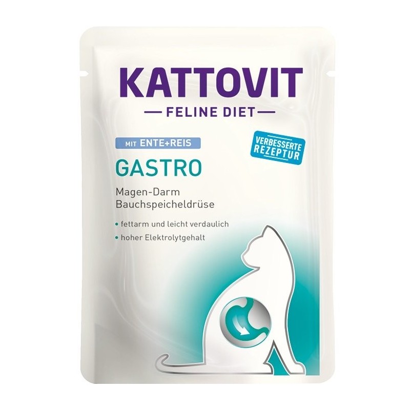 KATTOVIT Feline Diet Gastro Ente + Reis 85 g