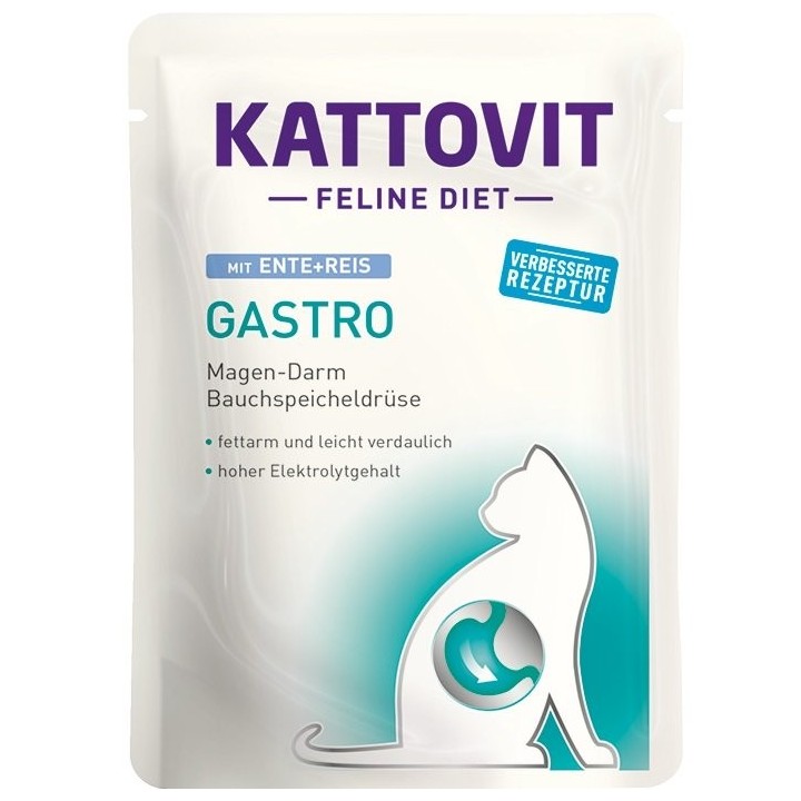 KATTOVIT Feline Diet Gastro Ente + Reis 85 g