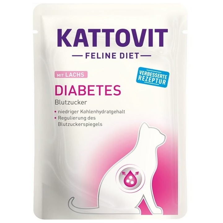 KATTOVIT Feline Diet Diabetes Lachs 85 g