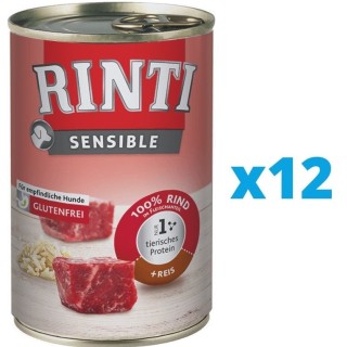 RINTI Sensible Rind + Reis 12 x 400 g