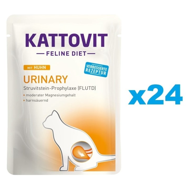 KATTOVIT Feline Diet Urinary Huhn 24 x 85 g