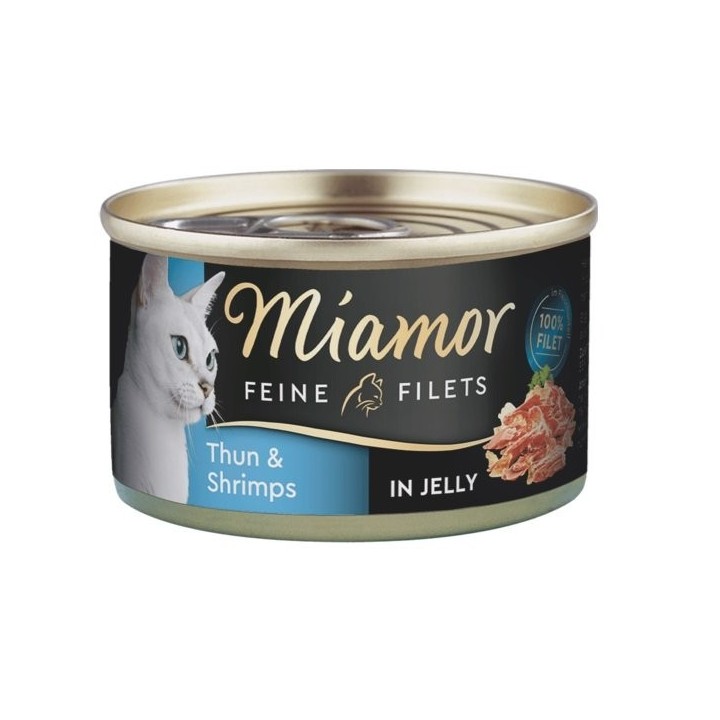 MIAMOR Feline Filets Thunfisch und Garnelen in eigener Sauce 100 g