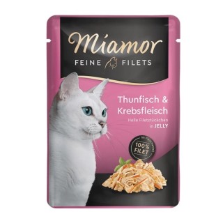 MIAMOR Feline Filets Thunfisch mit Krabben in Gelee 100 g