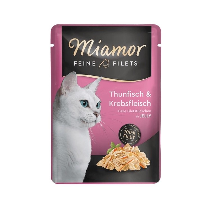 MIAMOR Feline Filets Thunfisch mit Krabben in Gelee 100 g