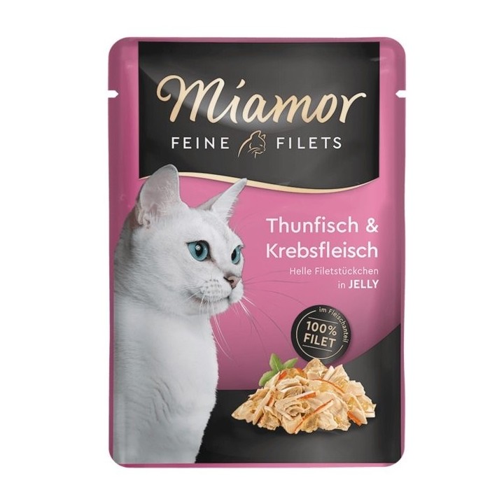 MIAMOR Feline Filets Thunfisch mit Krabben in Gelee 100 g