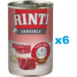 RINTI Sensibles Rindfleisch mit Reis 6x400g