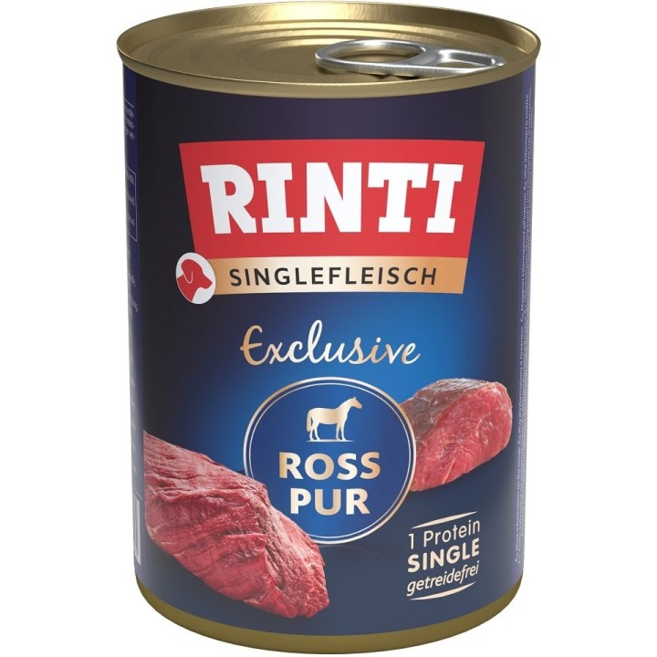 RINTI Singlefleisch Exclusive Horse Pure Monoprotein-Pferdefleisch 400 g