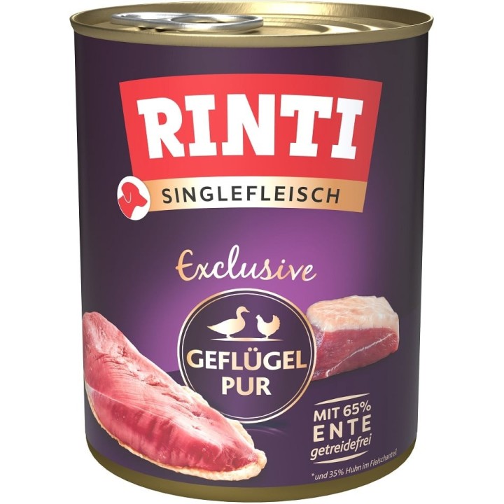 RINTI Singlefleisch Exclusive Poultry Pure Monoprotein Geflügel 800 g