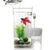Selbstreinigender Tank LED Mini Aquarium Aquarium Reinigung bequem One Size