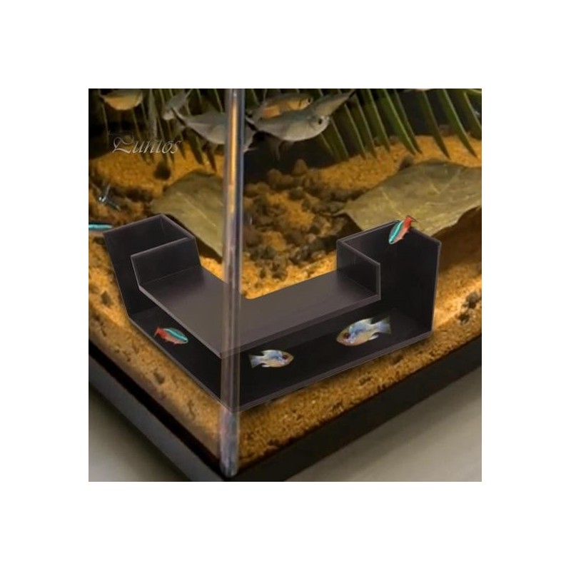 1/2Pcs Garnelenhöhle Aquarium Tunnel Ecke Aquarium Höhle Fisch Hideout Fisch Tank Zubehör für Fische und Garnelen 1pc
