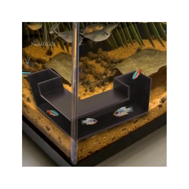 1/2Pcs Garnelenhöhle Aquarium Tunnel Ecke Aquarium Höhle Fisch Hideout Fisch Tank Zubehör für Fische und Garnelen 1pc